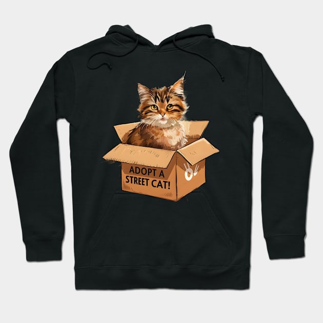 Adopt a Street Cat Hoodie by Cheeky BB